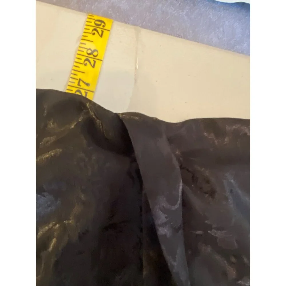 Victoria's Secret Black Satin Robe Belt Lace Sequin Accent Wrist & Neck One Size - Picture 10 of 11